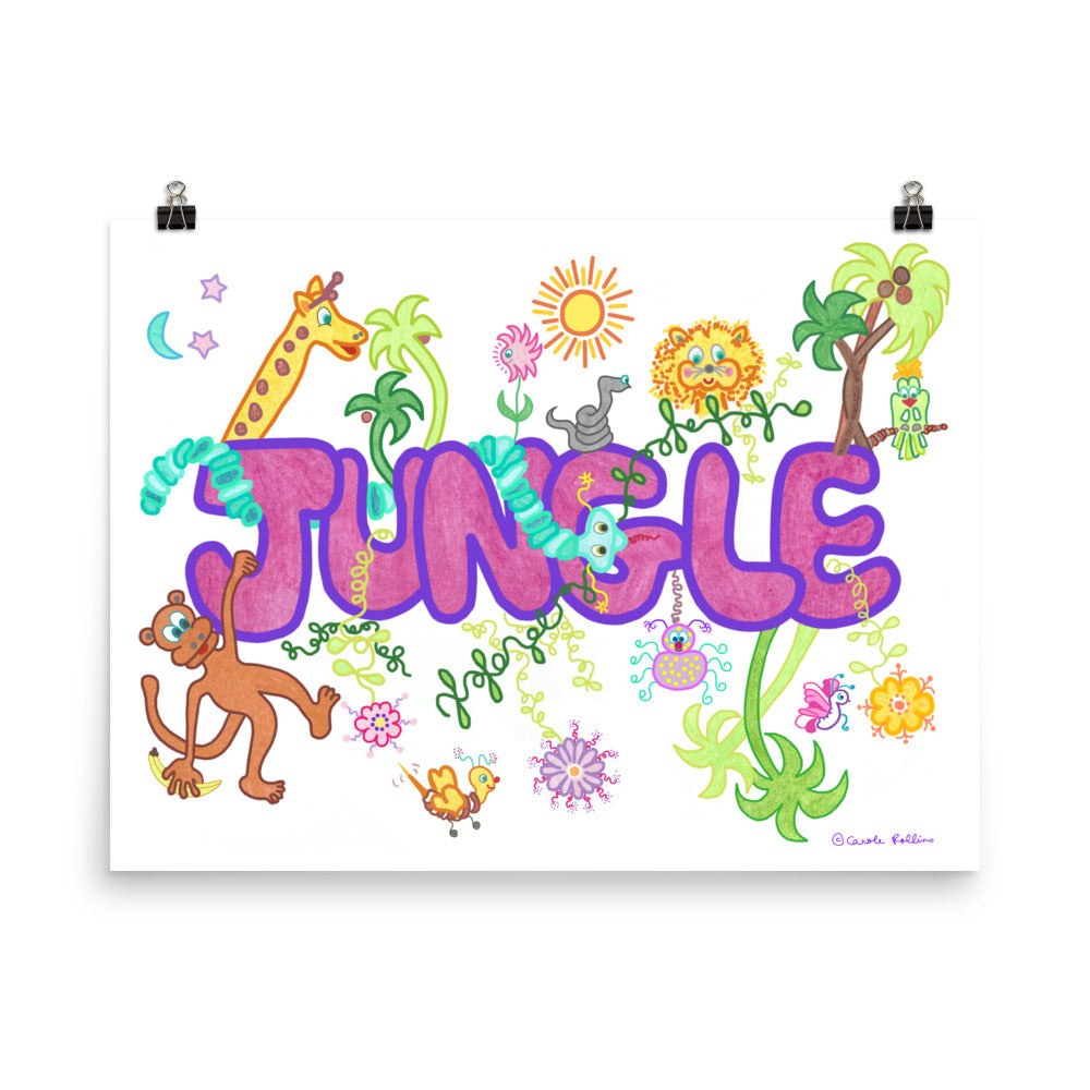 "Jungle" - Enhanced Matte Poster 24" x 18"