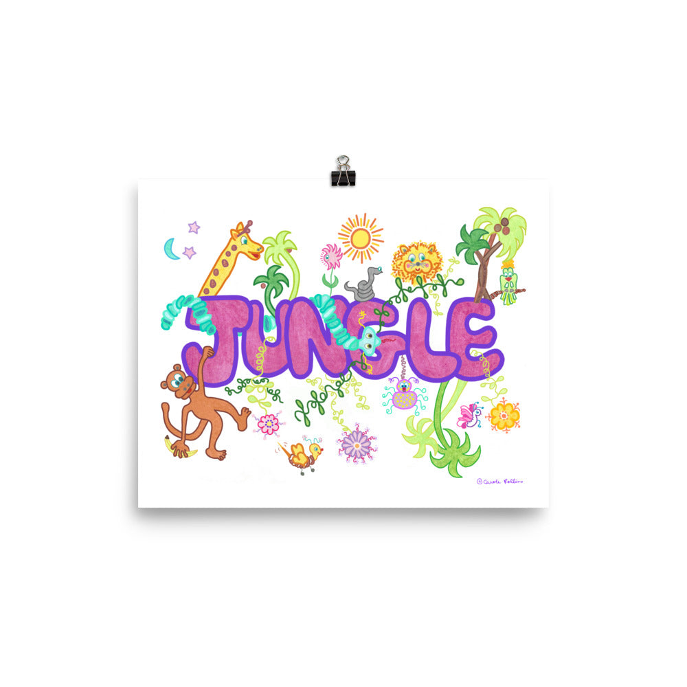 "Jungle" - Enhanced Matte Poster 10" x 8"