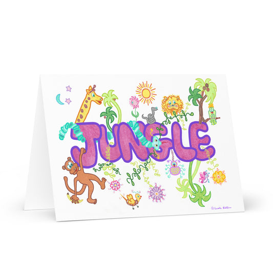 "Jungle" - Greeting card and envelope 8.27" x 5.83"