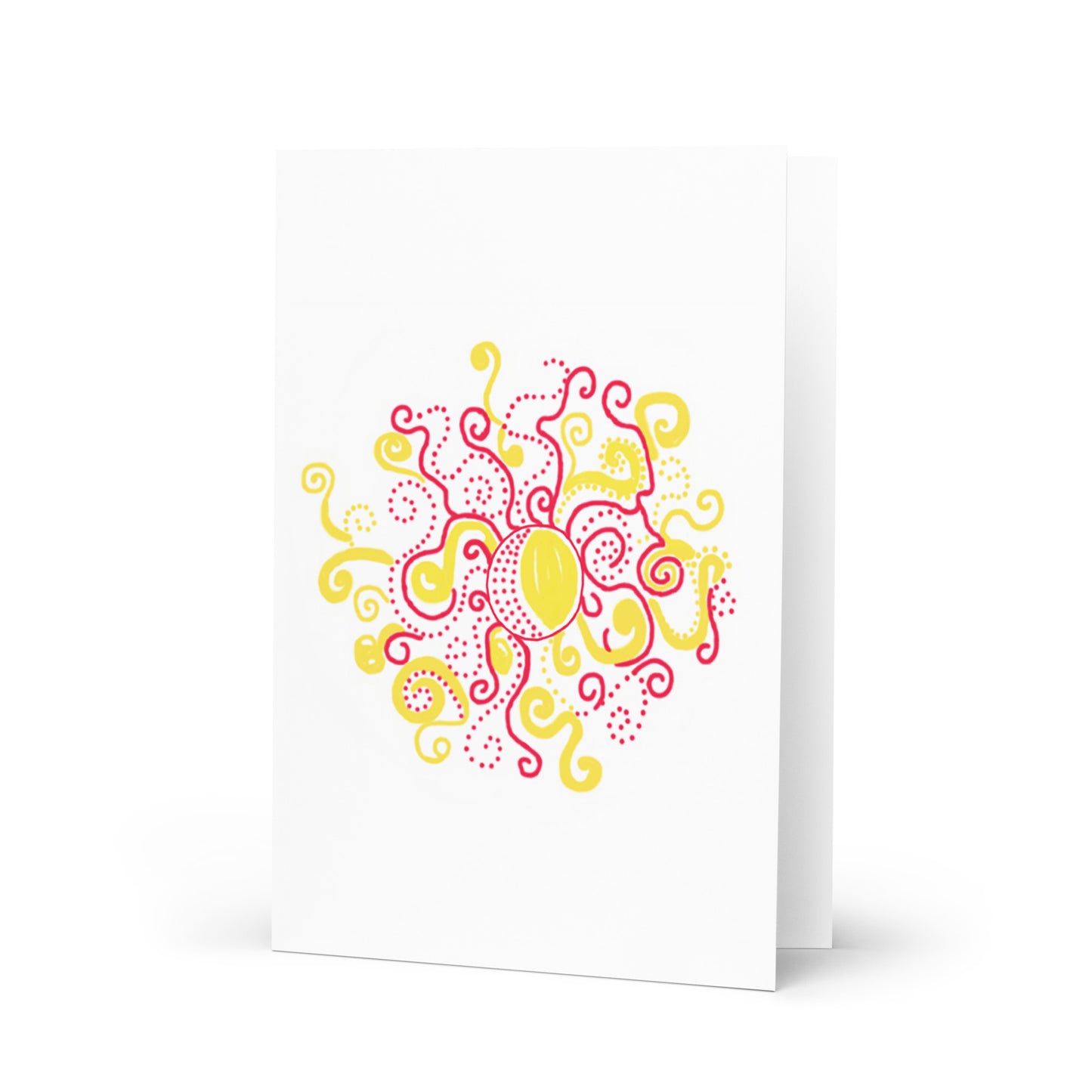 "Sun" - Greeting card and envelope 5.83" x 8.27"