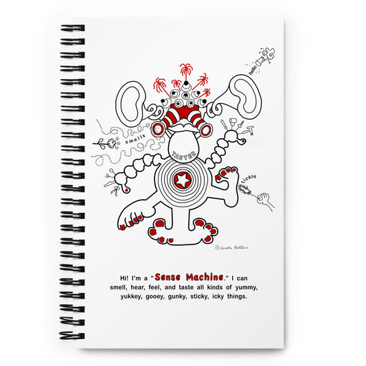 "Sense Machine" - Spiral notebook